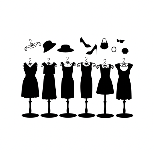 Kleider ohne Hintergrund